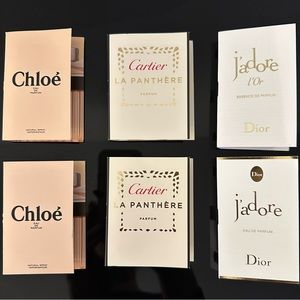 2/$20 ⭐️ NWT Perfume minis j’adore Dior, Cartier la panthère, Chloé